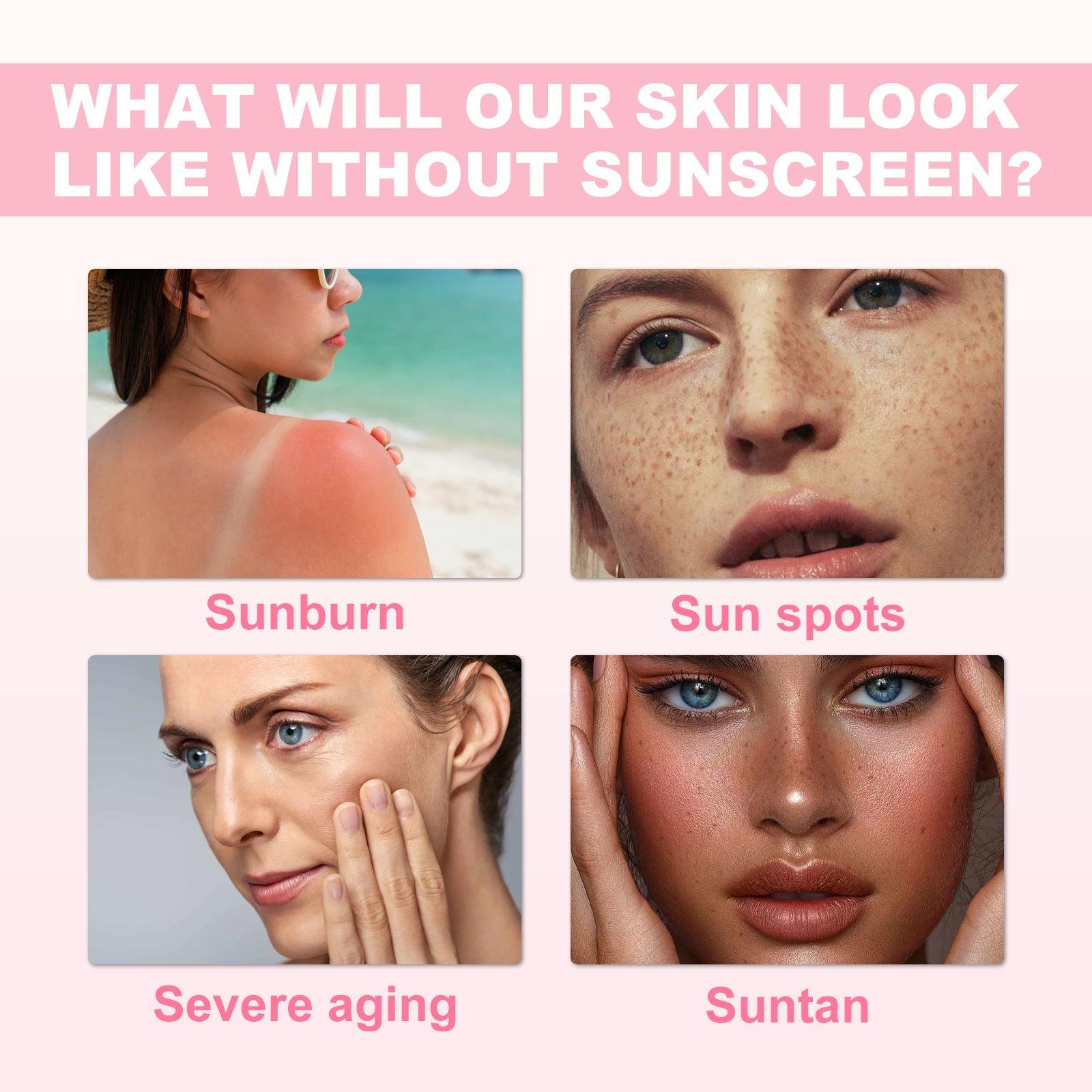 Sunscreen Stick, Uv Protection Skin Refreshing Non-Greasy Moisturizing Cream