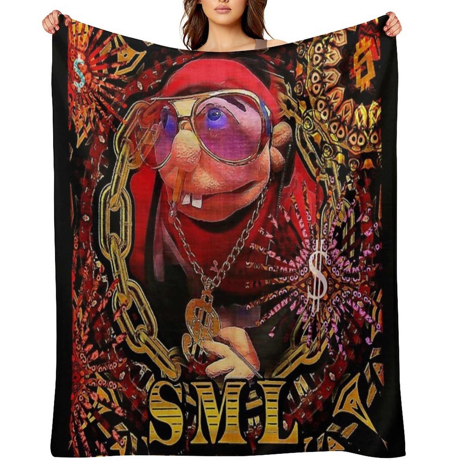 SML JEFFY RAPPER V3 Velvety-soft Throw Blanket