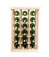 Wine Rack for Small Spaces with Tabletop Tasting Area and Display Fully Assembled