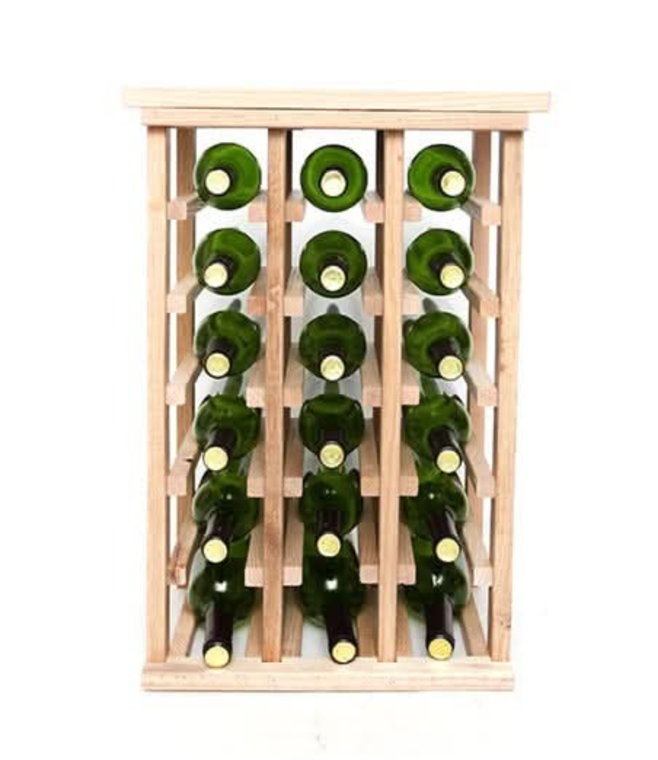 Wine Rack for Small Spaces with Tabletop Tasting Area and Display Fully Assembled