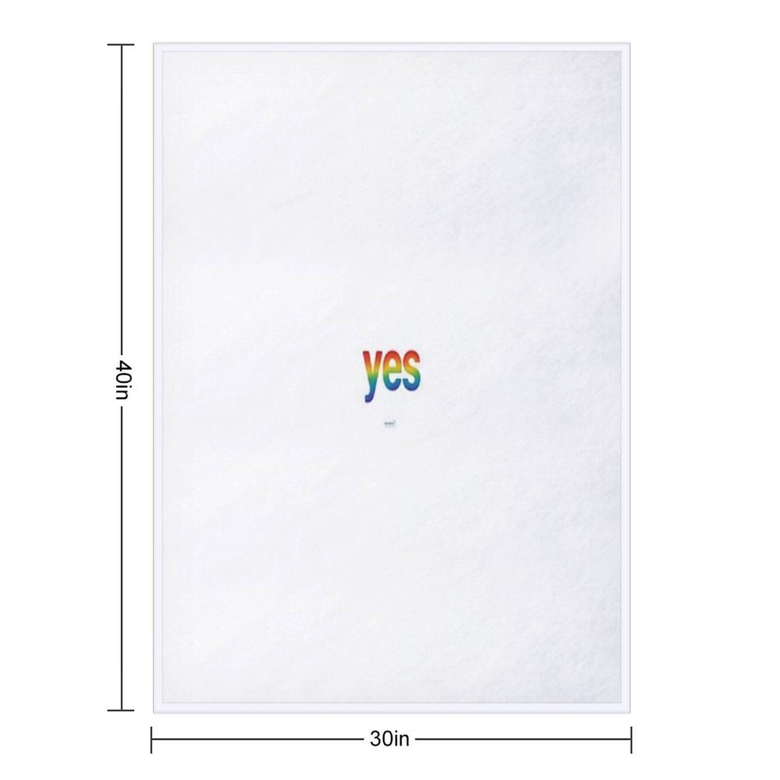 Affirmation Series Yes Throw Blanket