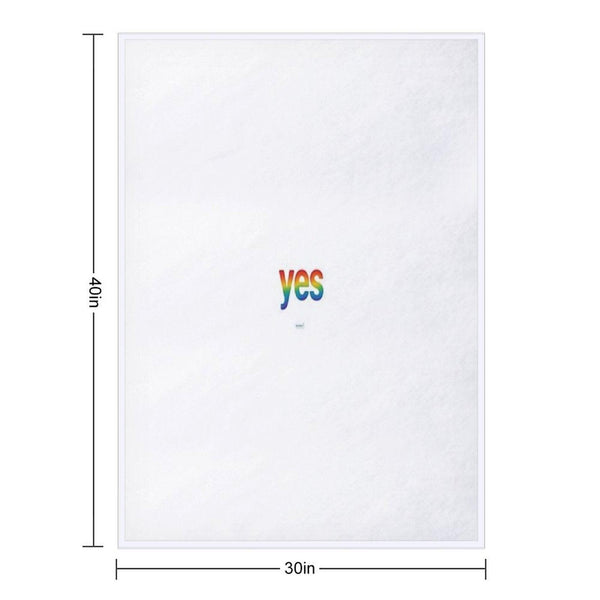 Affirmation Series Yes Throw Blanket