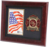 US Firefighter Medallion Portrait Picture Frame - 4 x 6 Picture Opening
