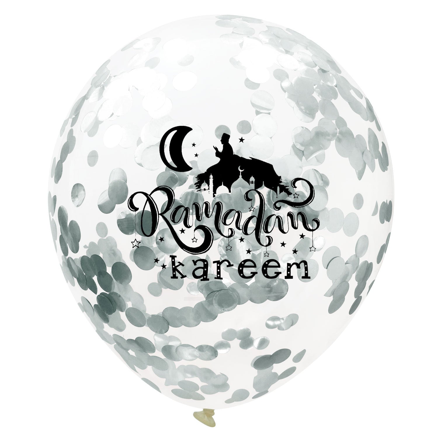 Moon Castle Party Celebrates Latex Balloon Transparent Paper Shard Glitter Balloon Set