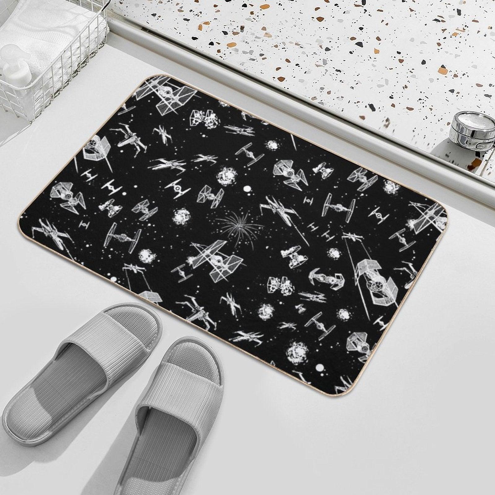 Space Ship Battle Bath Mat