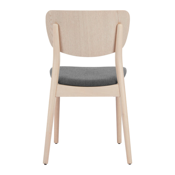 Kellua Dining Chair (Set of 2) Gray & Natural