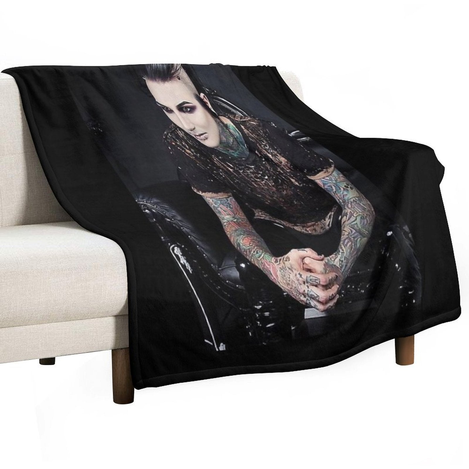 Chris Motionless Cerulli Chris Motionless Cerulli Chris Motionless Cerulli 7 Shrink-resistant Throw Blanket