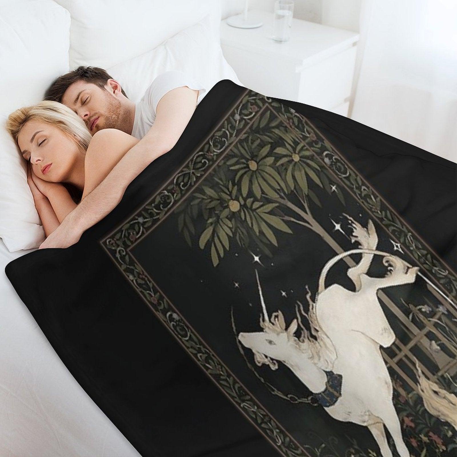 Unicorn Out of Captivity Throw Blanket