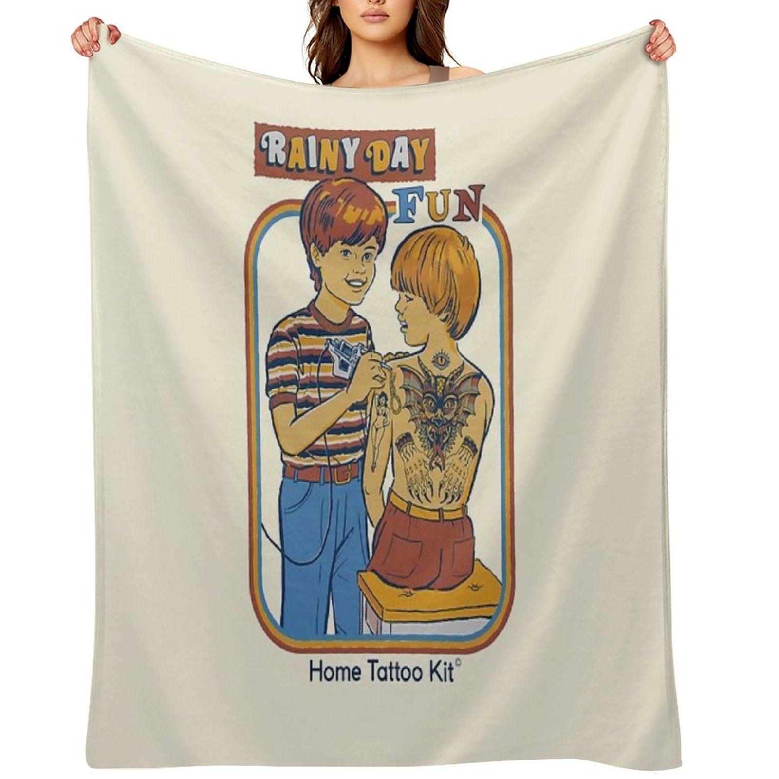 Rainy Day Fun Throw Blanket