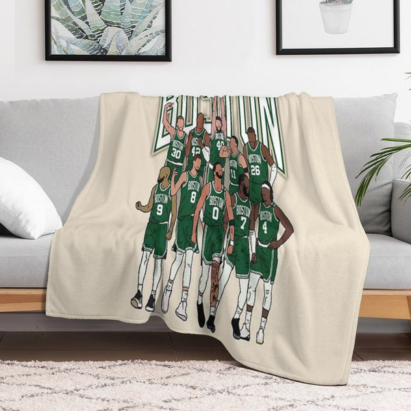 Boston 2023-24 Championship Plush Throw Blanket