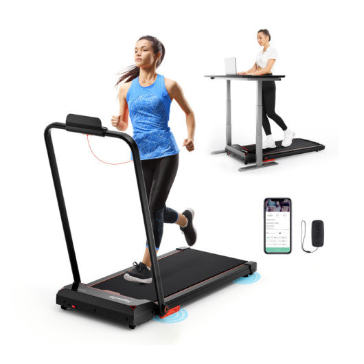 Home Fitness & Relaxation Set – 3 in 1 Folding Treadmill and Modern Accent Chair
