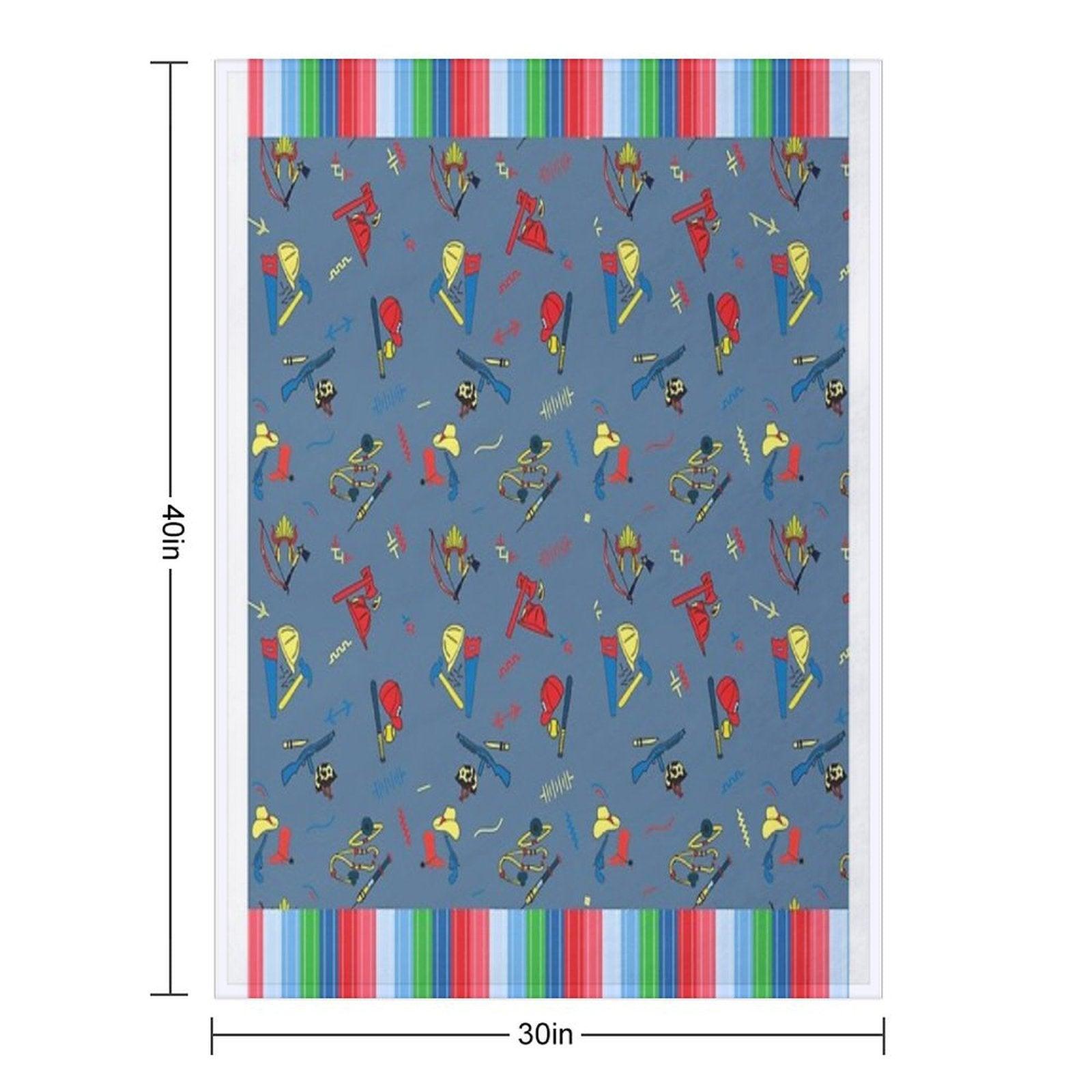 Good Guys Child's Play Chucky - Killer Doll - Pattern Throw Blanket