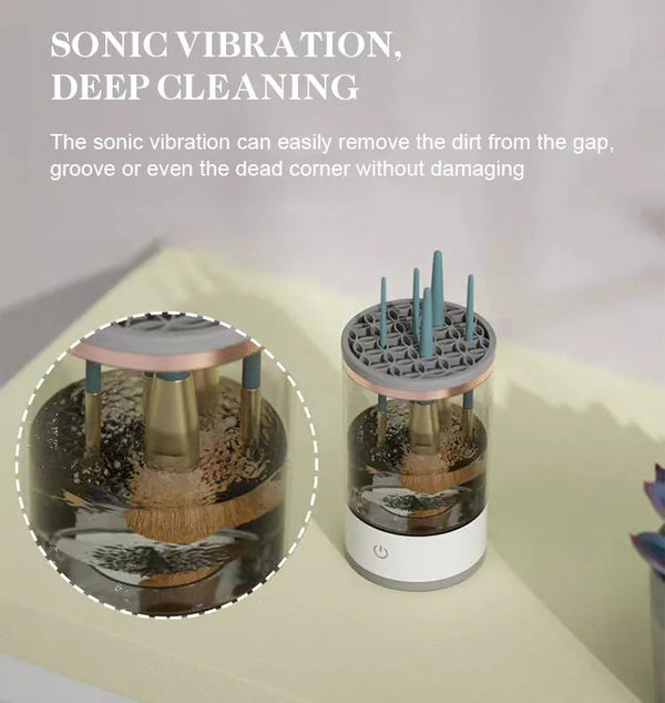 3 in 1 Automatic USB Automatic portable spinning makeup brush cleaner device makeup brush cleaner