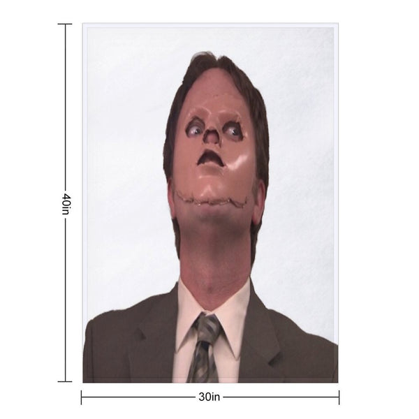 Dwight Schrute - Skin Mask Gift-ready Throw Blanket