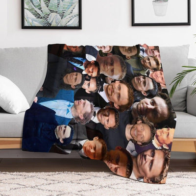 Tom Hiddleston Photo Collage Throw Blanket