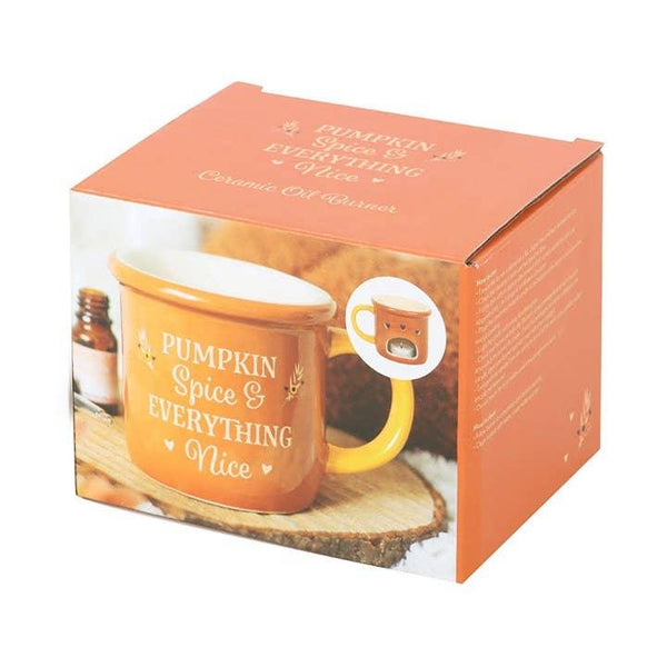 Pumpkin Spice Mug Autumn Oil Burner and Wax Warmer