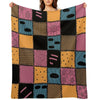 Nightmare Sally Inspired Pattern Throw Blanket