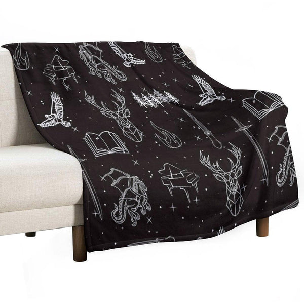 Throne of Glass Pattern Throw Blanket