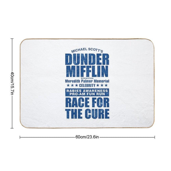Dunder Mifflin Rabies Awareness Race for The Cure Bath Mat