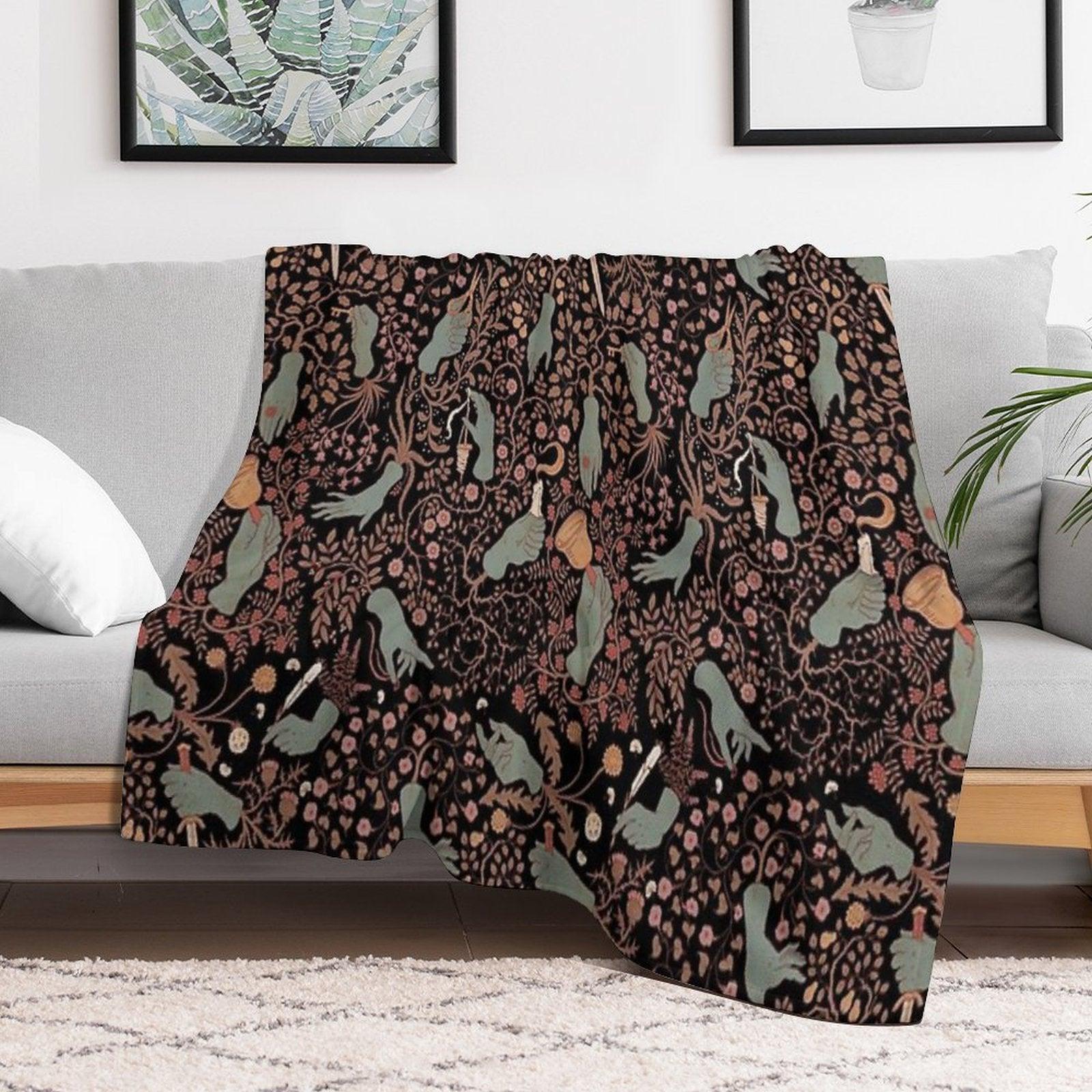 Your Hands Are Cold Throw Blanket