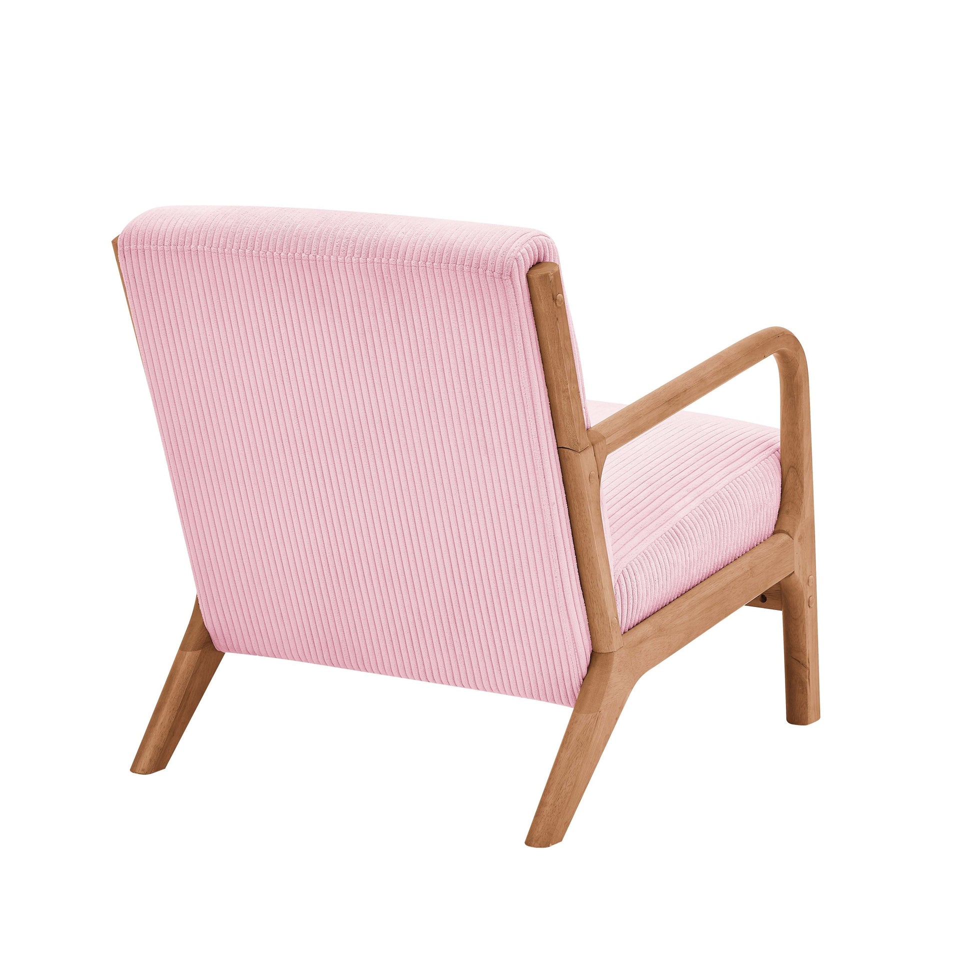 Wooden Lounge Chair Pink