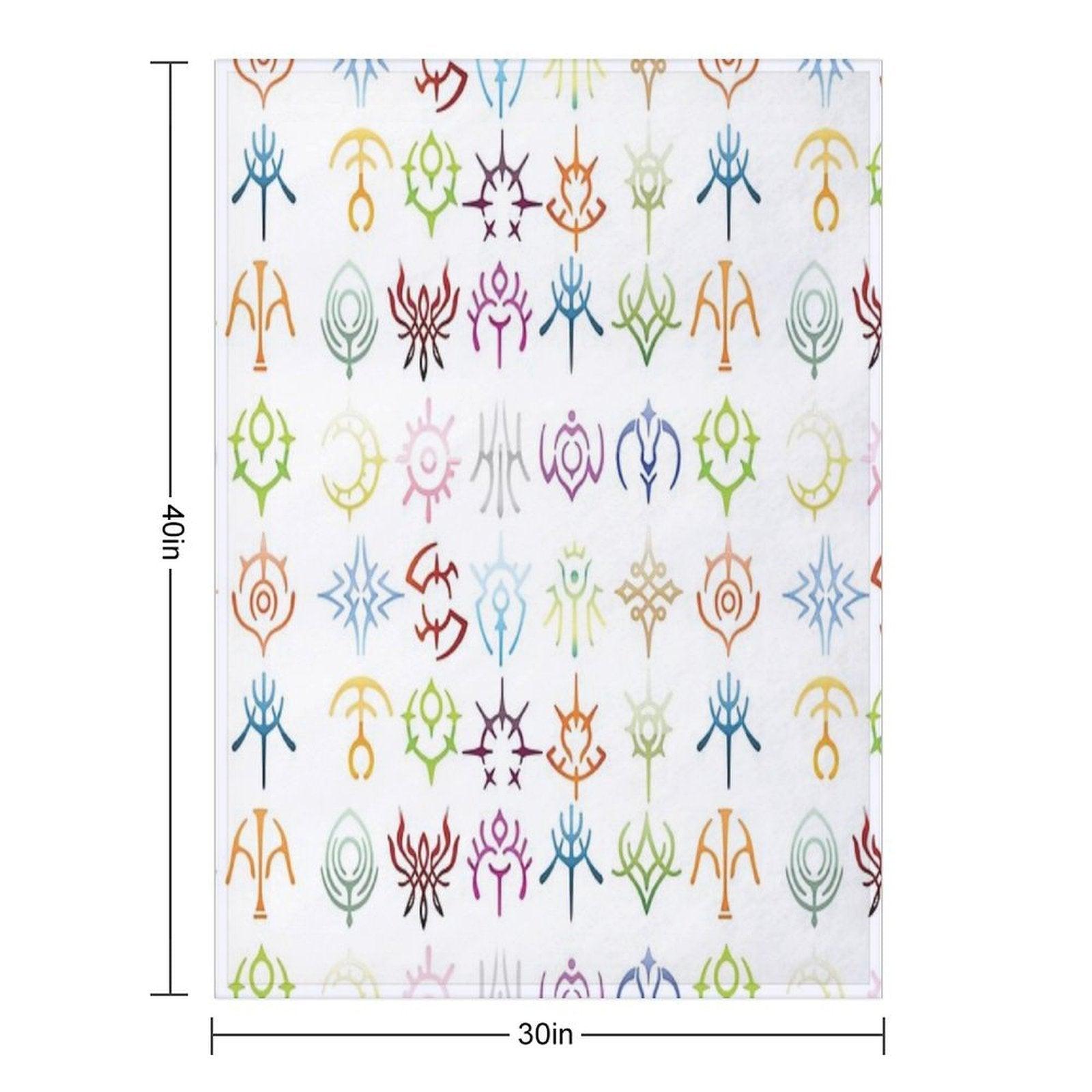 The Crests - Colored Version Throw Blanket