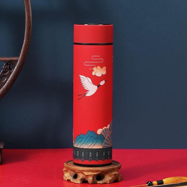 450mln Style Intelligent Thermos Bottle Classical Style Touch Display Stainless Steel Vacuum Flask Mug Water Bottles Temperature Display Insulated Vacuum Insulated 304 Stainless Steel Water Bottle Heat Resistant Insulated  Water Bottle