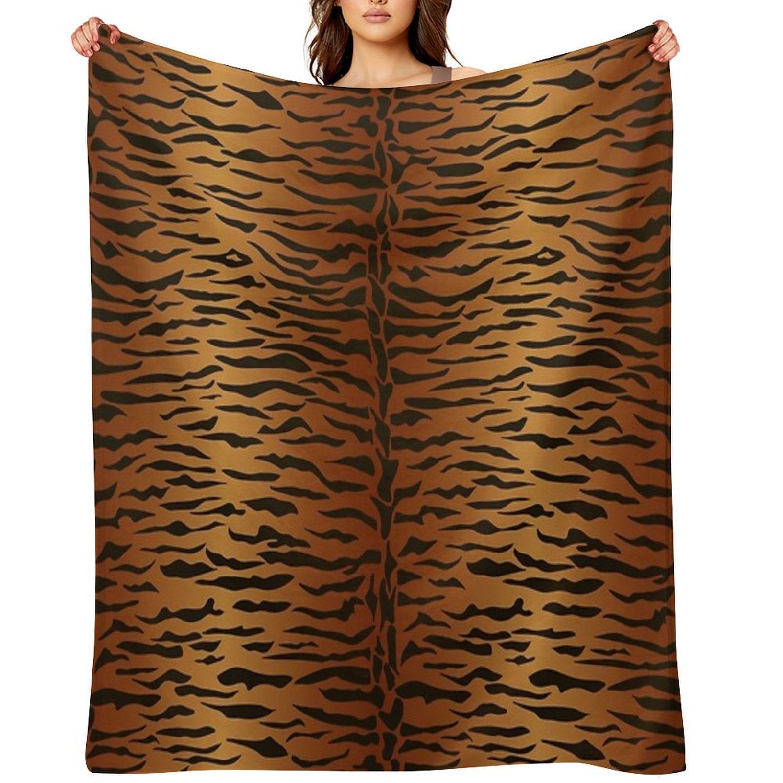 Tiger Animal Print Lightweight Throw Blanket