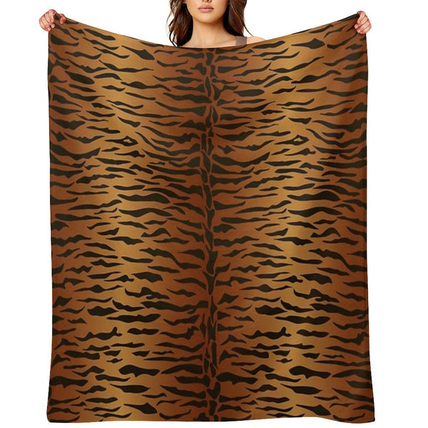 Tiger Animal Print Lightweight Throw Blanket