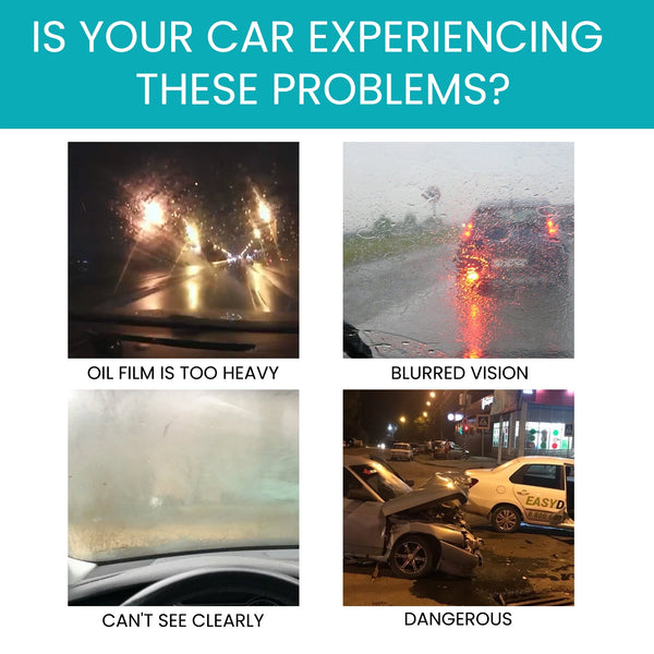 Glass Oil Film Removal Wipes, Car Windshield Anti-Fog Anti-Oil Anti-Rain Cleaning Wipes