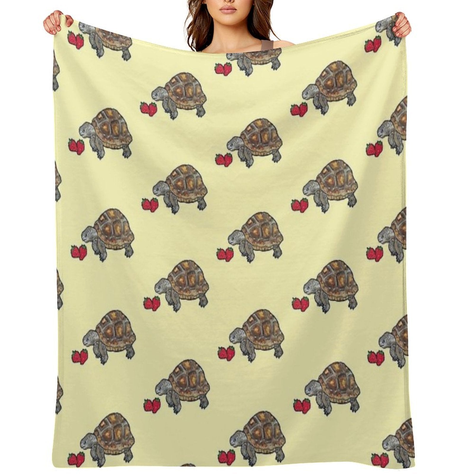 Happy Tortoise Sustainable Throw Blanket