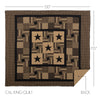 Black Check Star Quilt