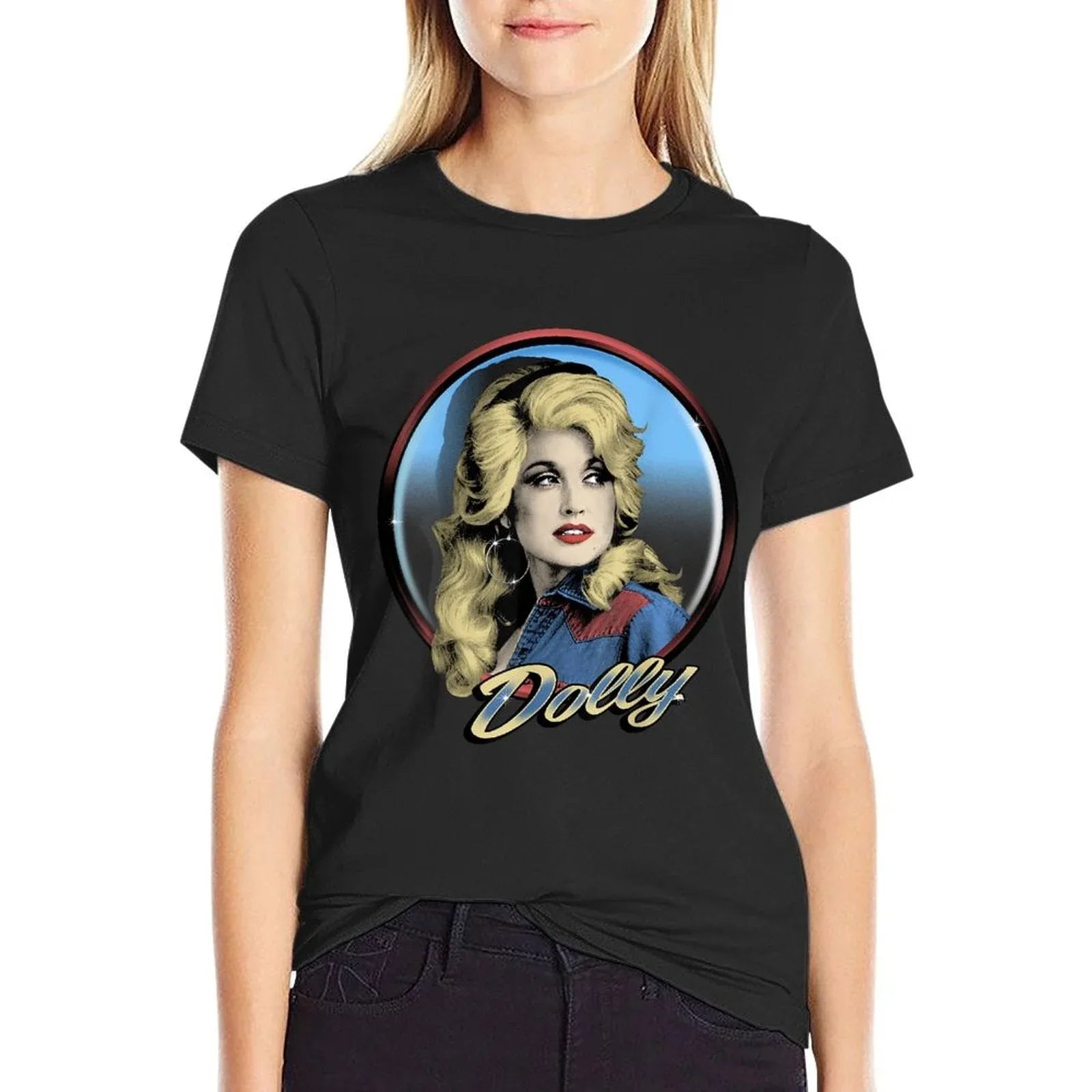 Dolly Parton Western  Cotton T-Shirt