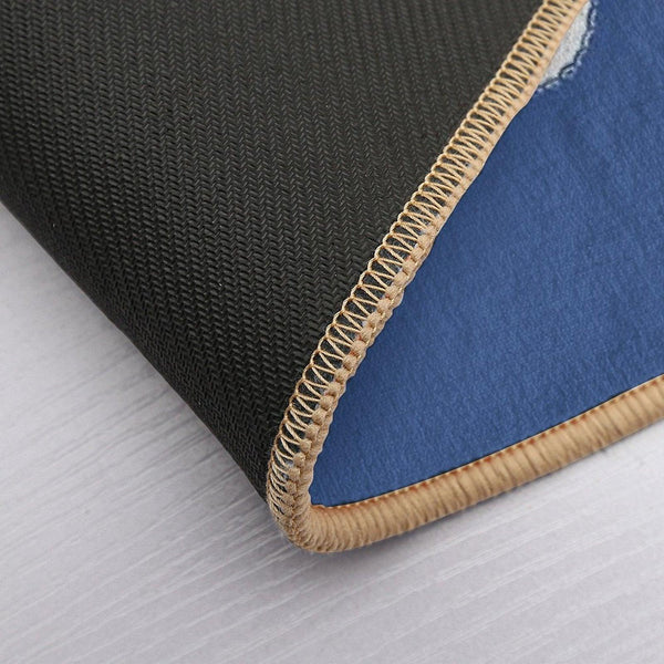 Armed With Knowledge (dark Blue Version) Bath Mat