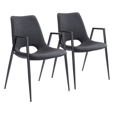 Desi Dining Chair (Set of 2) Black
