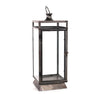 Traditional Farmhouse Black Metal Lantern, 20.5