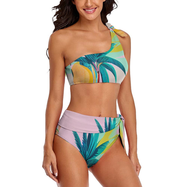 Palm Beach - One Shoulder Bikini Swimsuit