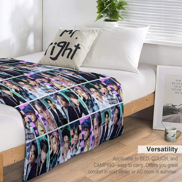 Stray Kids The Sound Skz Skzoo Stay Felix Bang Chan Hyunjin Lee Know Changbin I.N. Seungmin Han Throw Blanket