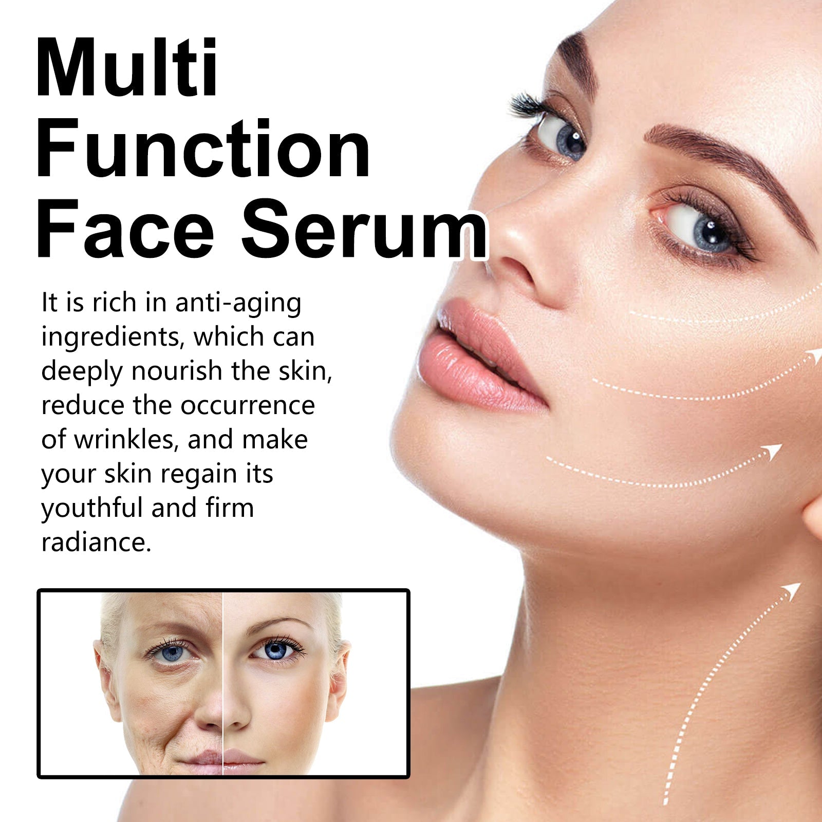 Multi Function Face Serum, Moisturize And Soften Fine Lines And Wrinkles