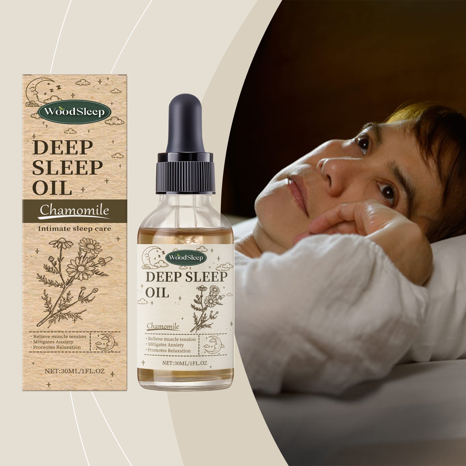 Chamomile Sleep Essential Oil Comfort Daily Portable Hydrating And Moisturizing Body Care Oil