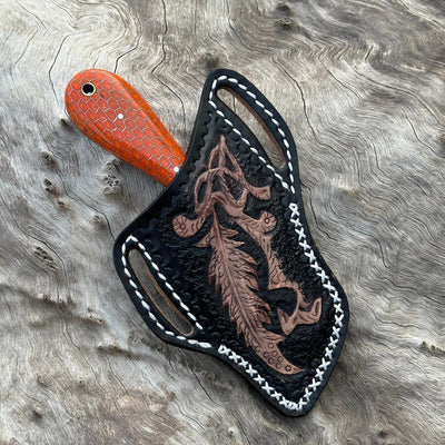 Artisan Leather Blade Pouch – Ideal for 4
