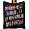 Stray Kids Name Travel-friendly Throw Blanket