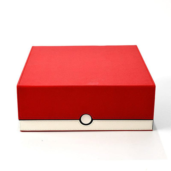 2025 New 4 - Row Card Holder. Large - capacity, Patchwork. Holds 3000+ Naked Cards. PU Leather