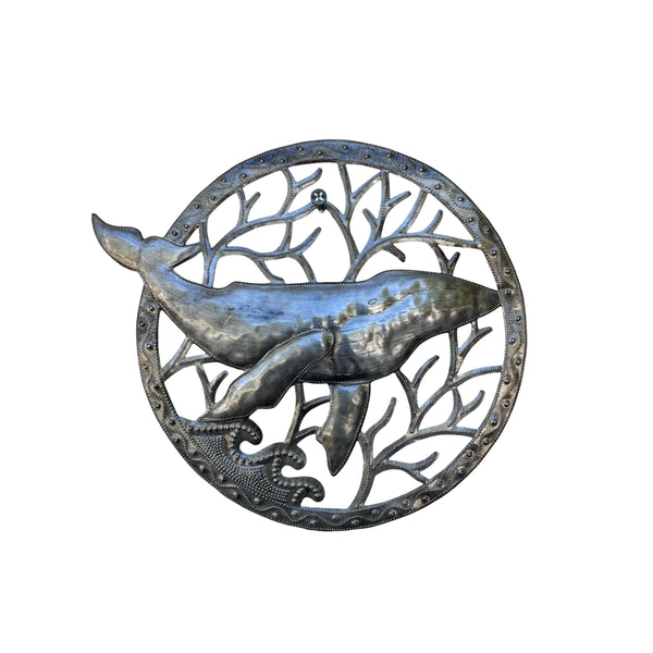 Round- Small whale Metalart