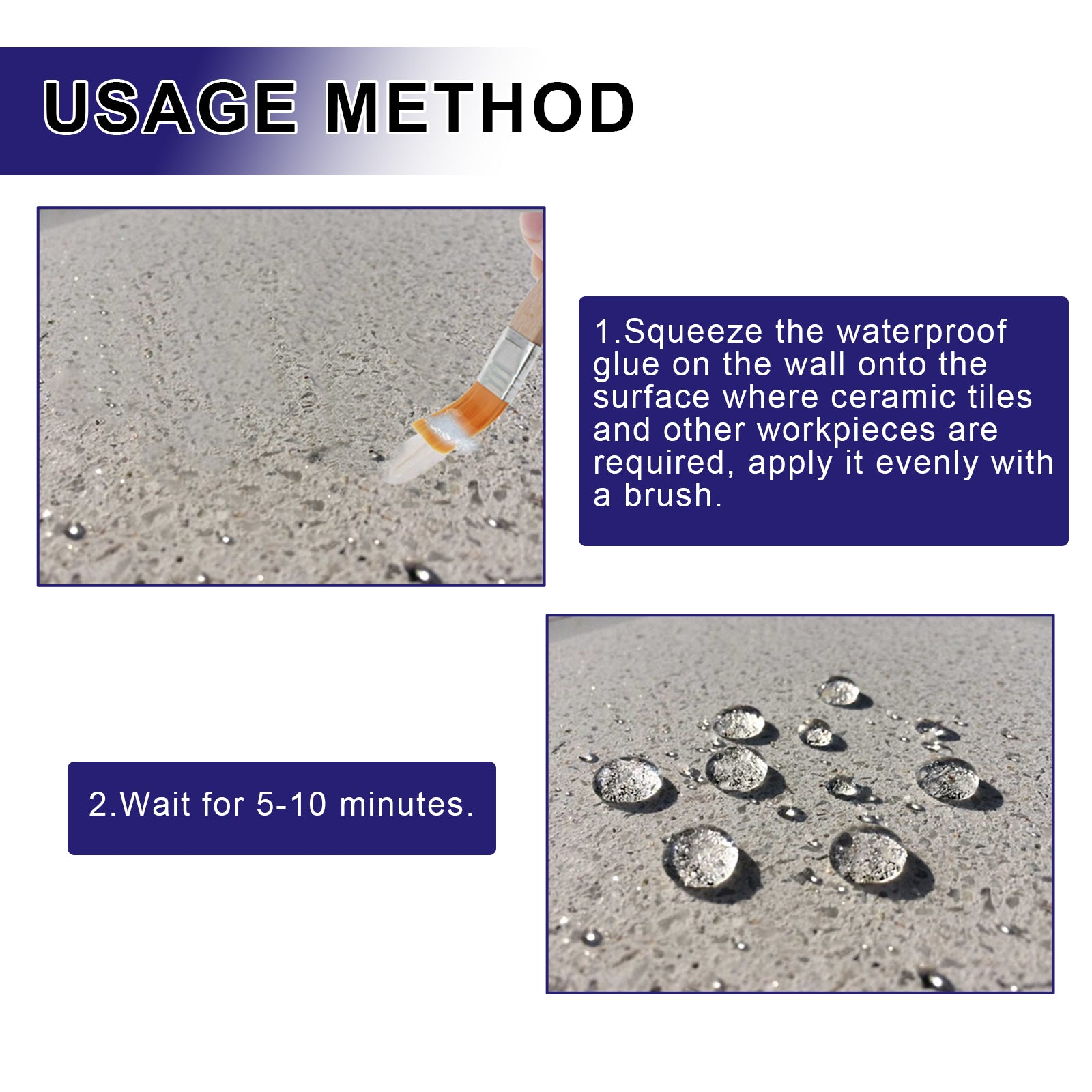 Invisible Waterproof Agent, Toilet Kitchen Waterproof Paint Exterior Wall Balcony Roof Tile Leak Repair Glue