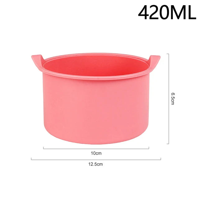Wax Warmer Heat-resisting Replacement Silicone Bowls Hair Removal Wax With Stirring Stick Non-Stick Pan Hair Removal Tool