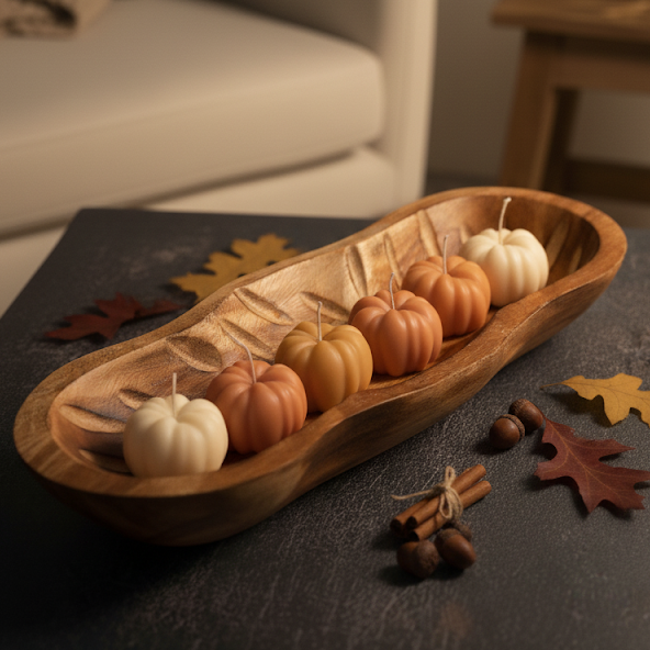 Pumpkin Candle | Rustic Candle | Autumn Candle