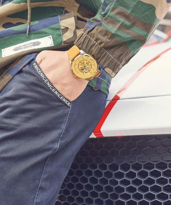 Sports Men's Leather Waterproof Date Display Casual Analog Luxury Watches Unique Design Perfect Gift