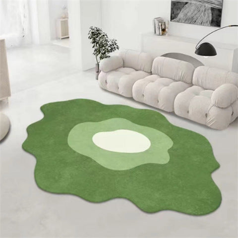 Bedside Rug Mat Home Use Cream Style Floor Mat