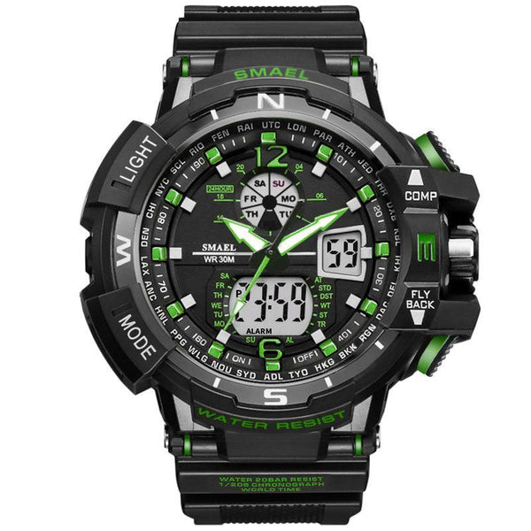 Modern Sport Watch For Men and Woman With LED Digital Quartz Display Men's Top Brand Luxury Digital-watch Relogio Masculino In Army Military Popular Design Waterproof 50M